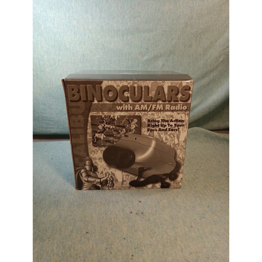 Excalibur AM/FM Radio 6x Binocular With Built-in Radio